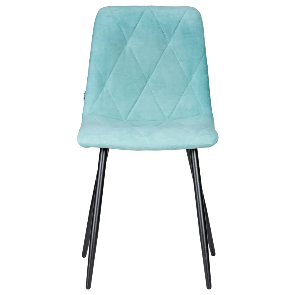 Фото 7 Кухонный стул Dobrin Chilly rombo a006 46x46x55 см велюр цвет светло-голубой/черный Фото 7 Кухонный стул Dobrin Chilly rombo a006 46x46x55 см велюр цвет светло-голубой/черный