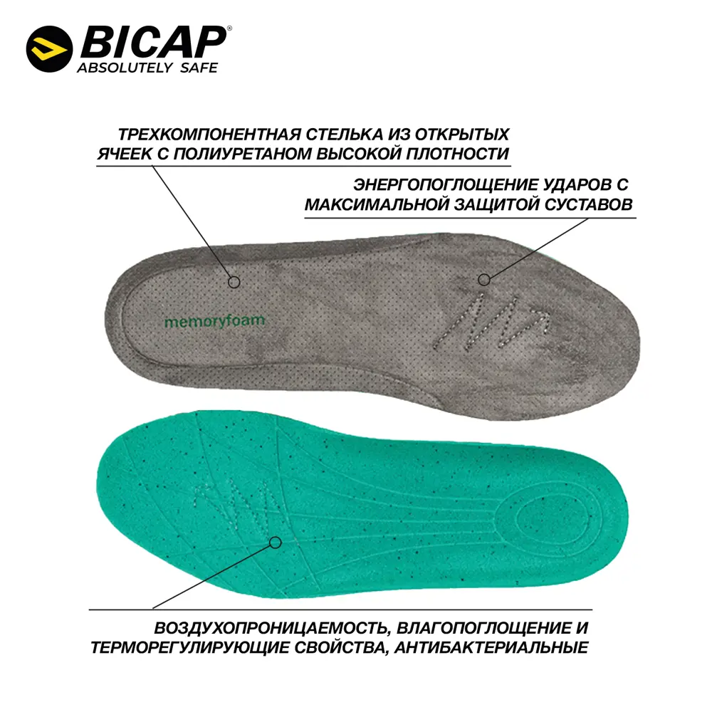 Фото 3 Полуботинки рабочие Bicap Easy Brown размер 42 Фото 3 Полуботинки рабочие Bicap Easy Brown размер 42