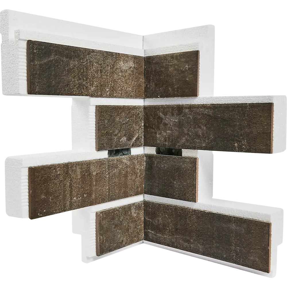 Фото 5 Угловой элемент термопанели Мосстрой-31 Brick stone 310x410x50мм 0.14м² цвет коричневый Фото 5 Угловой элемент термопанели Мосстрой-31 Brick stone 310x410x50мм 0.14м² цвет коричневый