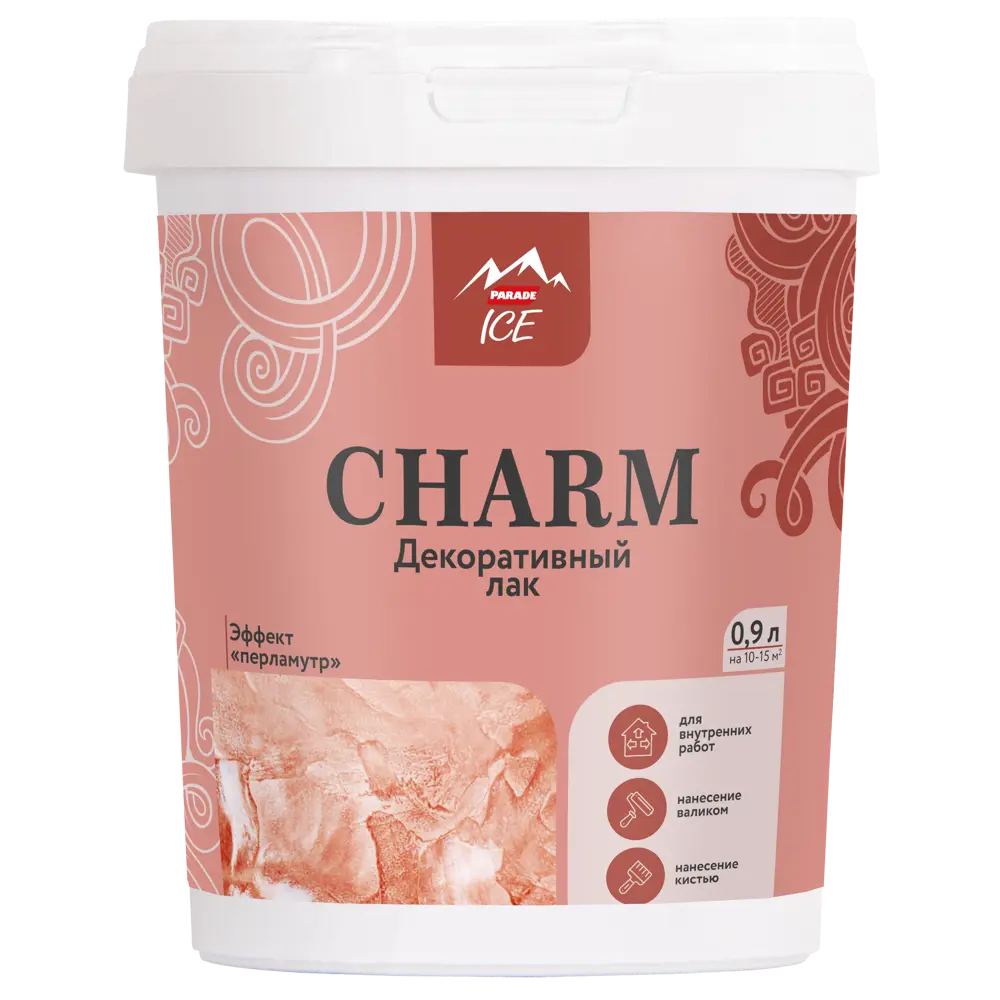 Фото 2 Лак декоративный Parade Ice «Charm» 0.9 л цвет жемчуг Фото 2 Лак декоративный Parade Ice «Charm» 0.9 л цвет жемчуг