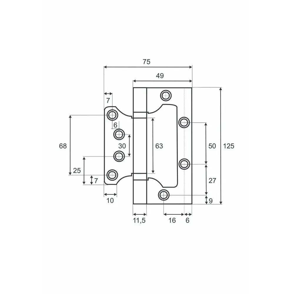 Фото 6 Ручка дверная Vettore R06.148 MBP в комплекте с механизмом WC 530 B-S Magnet и петлями flush 100x75 черный матовый Фото 6 Ручка дверная Vettore R06.148 MBP в комплекте с механизмом WC 530 B-S Magnet и петлями flush 100x75 черный матовый