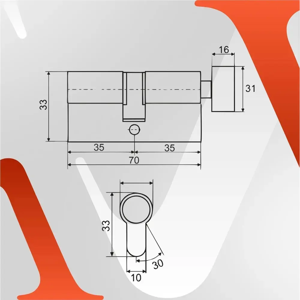 Фото 9 Ручка дверная VETTORE R06.148 MBP + замок WC 410c-s Magnet + ET 2101 + цилиндр ZN m60 (30Tх30) цвет черный матовый Фото 9 Ручка дверная VETTORE R06.148 MBP + замок WC 410c-s Magnet + ET 2101 + цилиндр ZN m60 (30Tх30) цвет черный матовый