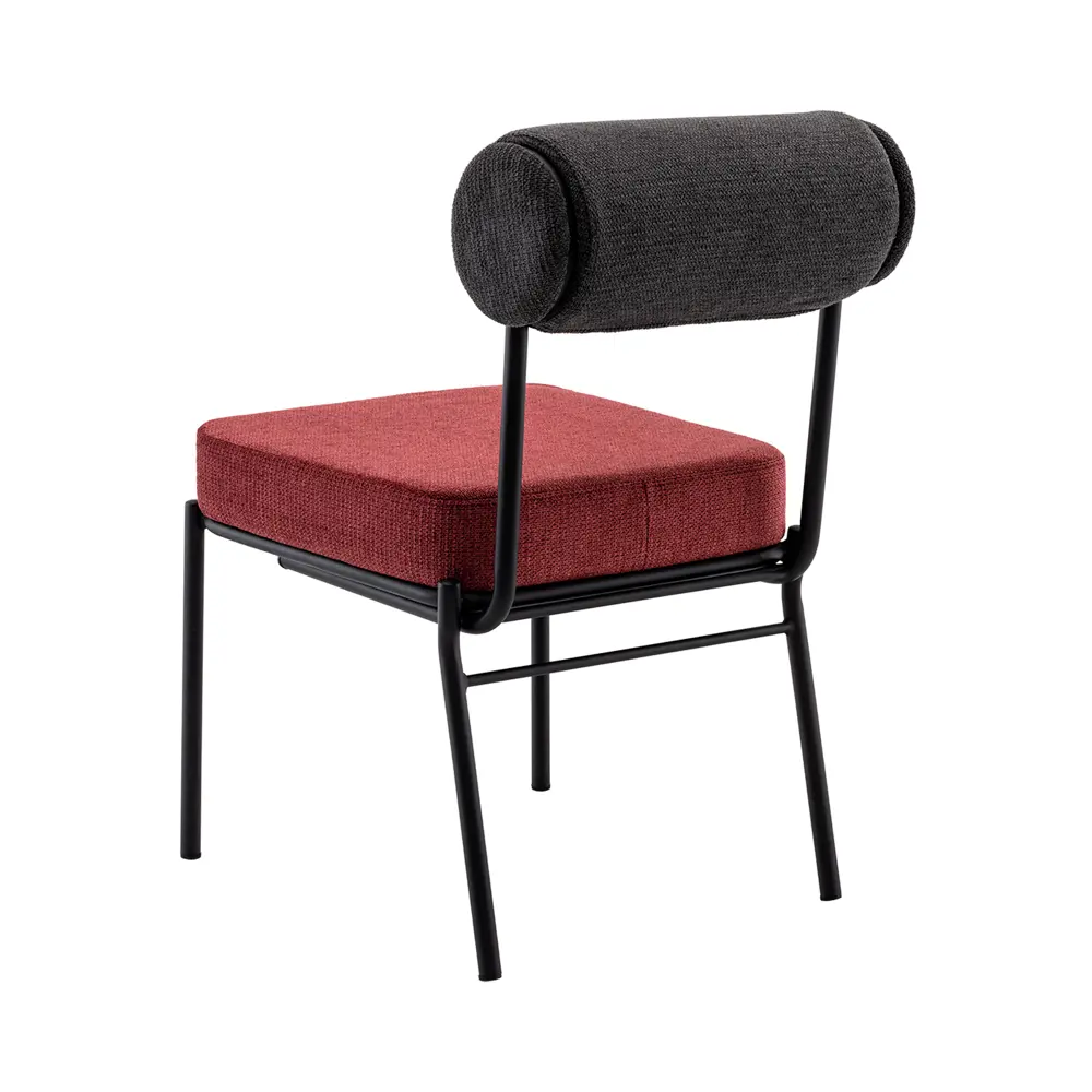 Фото 6 Стул Stool group Ponpoun 50x83x66 см шенилл цвет темно-серый/бордо Фото 6 Стул Stool group Ponpoun 50x83x66 см шенилл цвет темно-серый/бордо