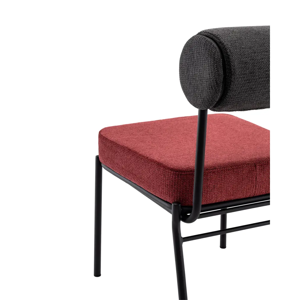 Фото 8 Стул Stool group Ponpoun 50x83x66 см шенилл цвет темно-серый/бордо Фото 8 Стул Stool group Ponpoun 50x83x66 см шенилл цвет темно-серый/бордо