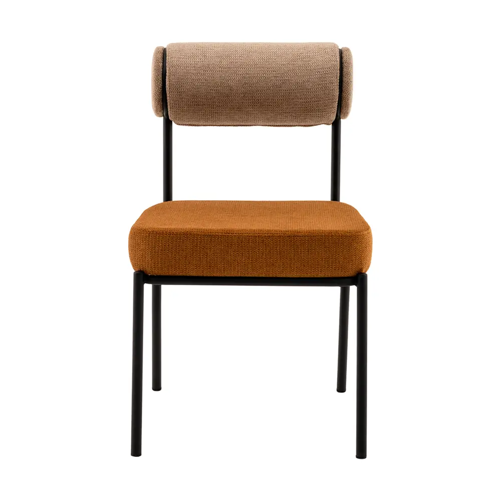 Фото 8 Стул Stool group Ponpoun 50x83x66 см шенилл цвет бежвый/терракотовый Фото 8 Стул Stool group Ponpoun 50x83x66 см шенилл цвет бежвый/терракотовый