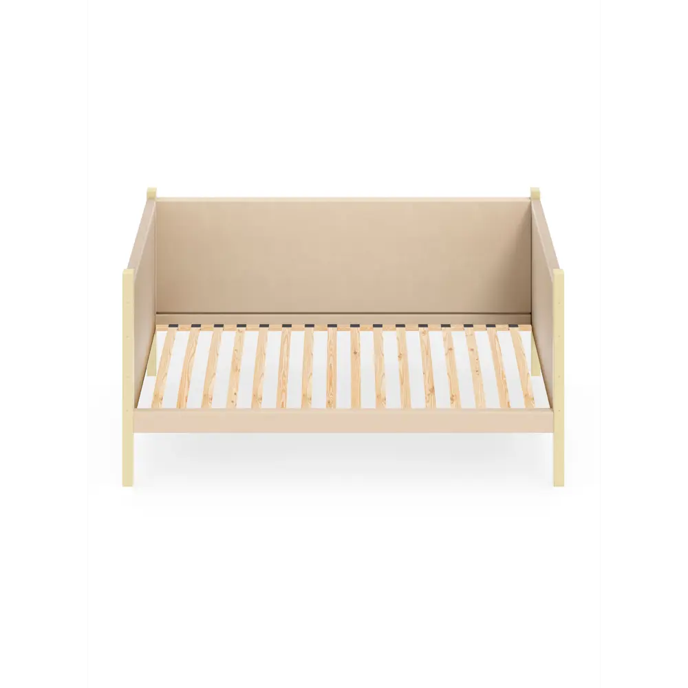 Фото 3 Кровать Solarius Тахта орто основание tahta-obiv-spin-beg90-170van-orto 100 x 101 x 180 см дерево цвет бежевый/ванильный