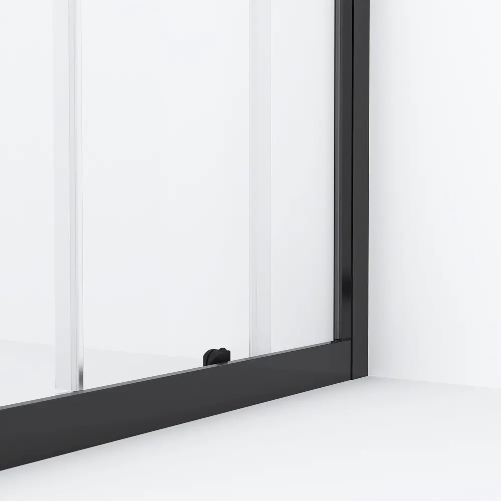 Фото 6 Душевая дверь Domani-spa DS04DCb100L0Cl00.Gt-Black 100см эффект стекла прозрачное закаленное стекло раздвижной Фото 6 Душевая дверь Domani-spa DS04DCb100L0Cl00.Gt-Black 100см эффект стекла прозрачное закаленное стекло раздвижной