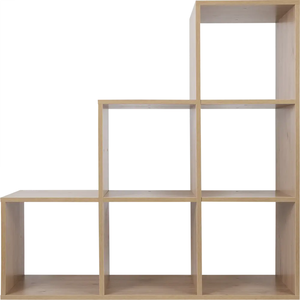 Фото 5 Стеллаж Spaceo KUB 123K 6 секций 104.8x104.9x31.7 см ЛДСП цвет гикори джексон Фото 5 Стеллаж Spaceo KUB 123K 6 секций 104.8x104.9x31.7 см ЛДСП цвет гикори джексон