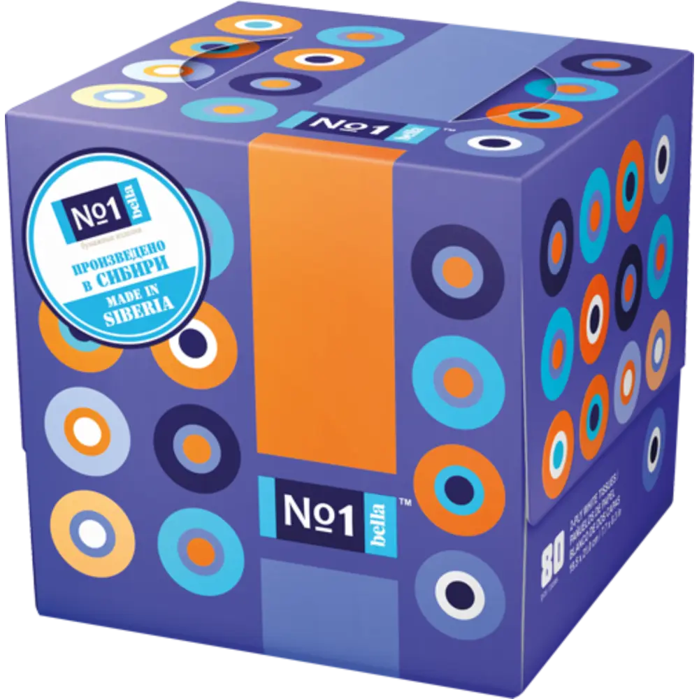 Фото Платочки Bella №1 косметические двухслойные 80шт