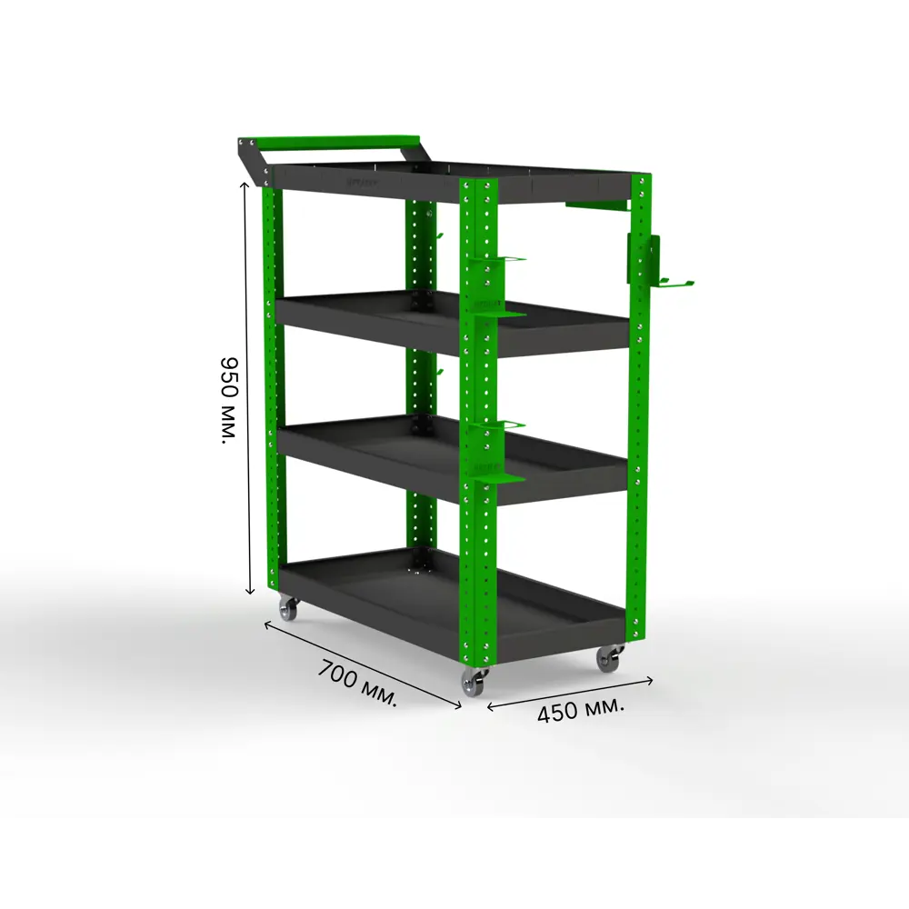 Фото 2 Тележка инструментальная Metalex Тип 1 118092 700x450x950 мм Фото 2 Тележка инструментальная Metalex Тип 1 118092 700x450x950 мм