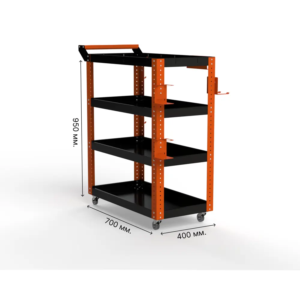 Фото Тележка инструментальная Metalex Тип 1 118096 800x400x950 мм Фото Тележка инструментальная Metalex Тип 1 118096 800x400x950 мм