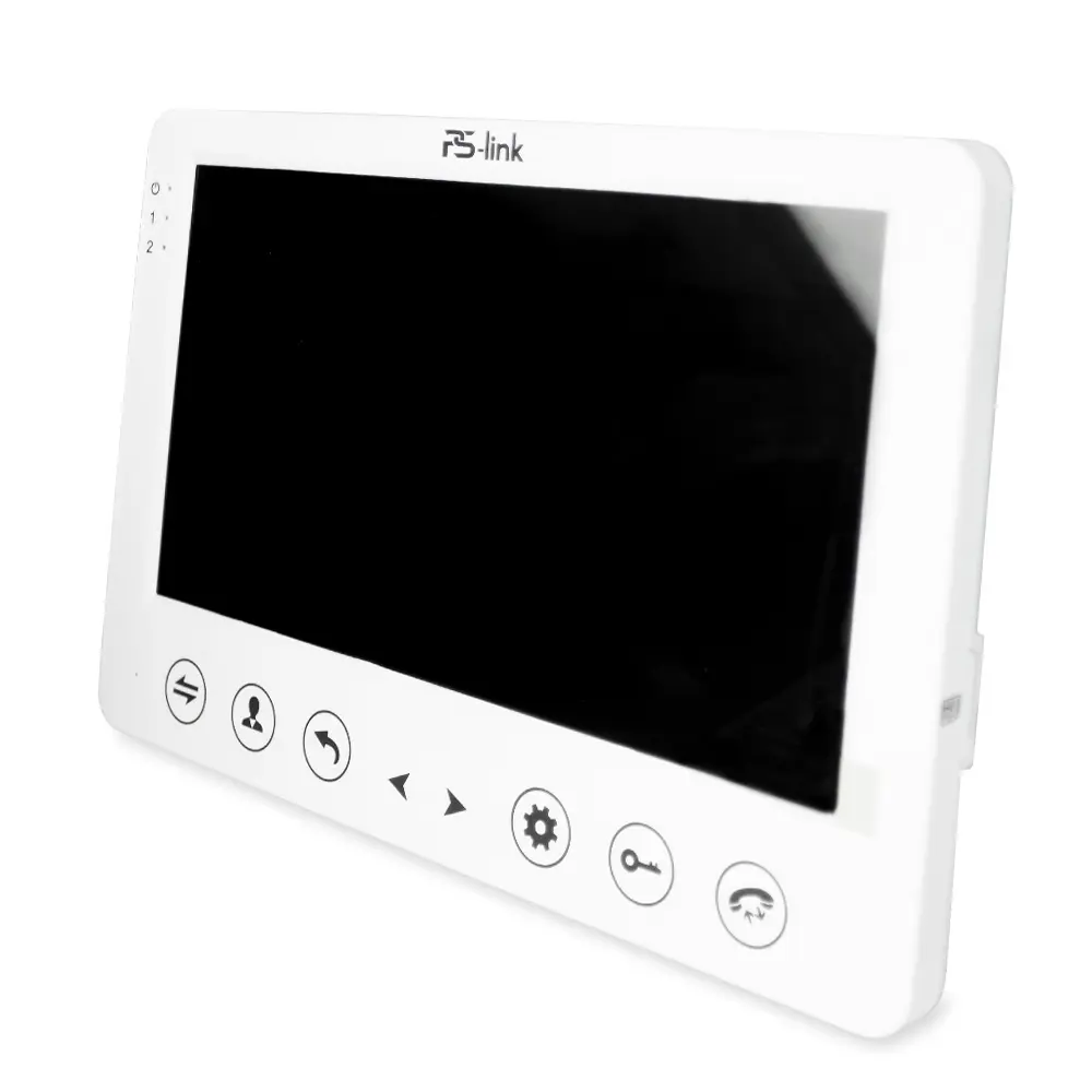 Фото 2 Комплект видеодомофона Ps-link KIT-715DP-207CR-B 7" с вызывной панелью цвет белый Фото 2 Комплект видеодомофона Ps-link KIT-715DP-207CR-B 7" с вызывной панелью цвет белый