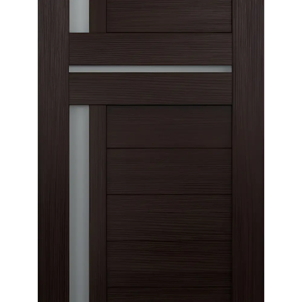 Фото 4 Комплект межкомнатной двери Velldoris Duplex 3 остеклённая 200x90см ПВХ цвет венге с коробом и наличниками Фото 4 Комплект межкомнатной двери Velldoris Duplex 3 остеклённая 200x90см ПВХ цвет венге с коробом и наличниками