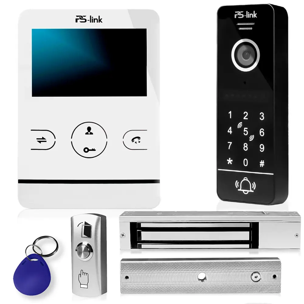 Фото Комплект видеодомофона Ps-link KIT-4227WB-28 4.3" цвет белый Фото Комплект видеодомофона Ps-link KIT-4227WB-28 4.3" цвет белый