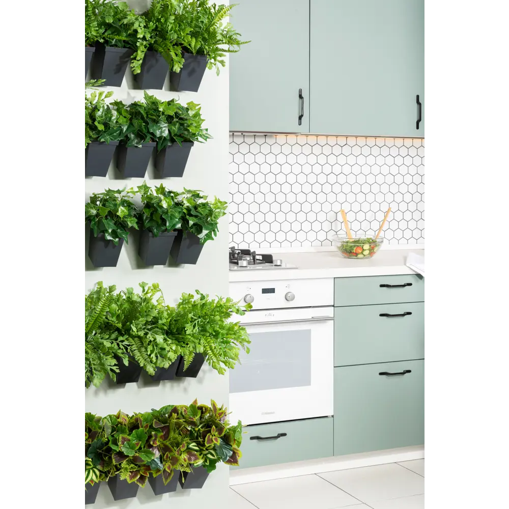 Фото 12 Фальшпанель для кухонного шкафа София 10x102 см KONSENSA ДСП цвет зеленый Фото 12 Фальшпанель для кухонного шкафа София 10x102 см KONSENSA ДСП цвет зеленый