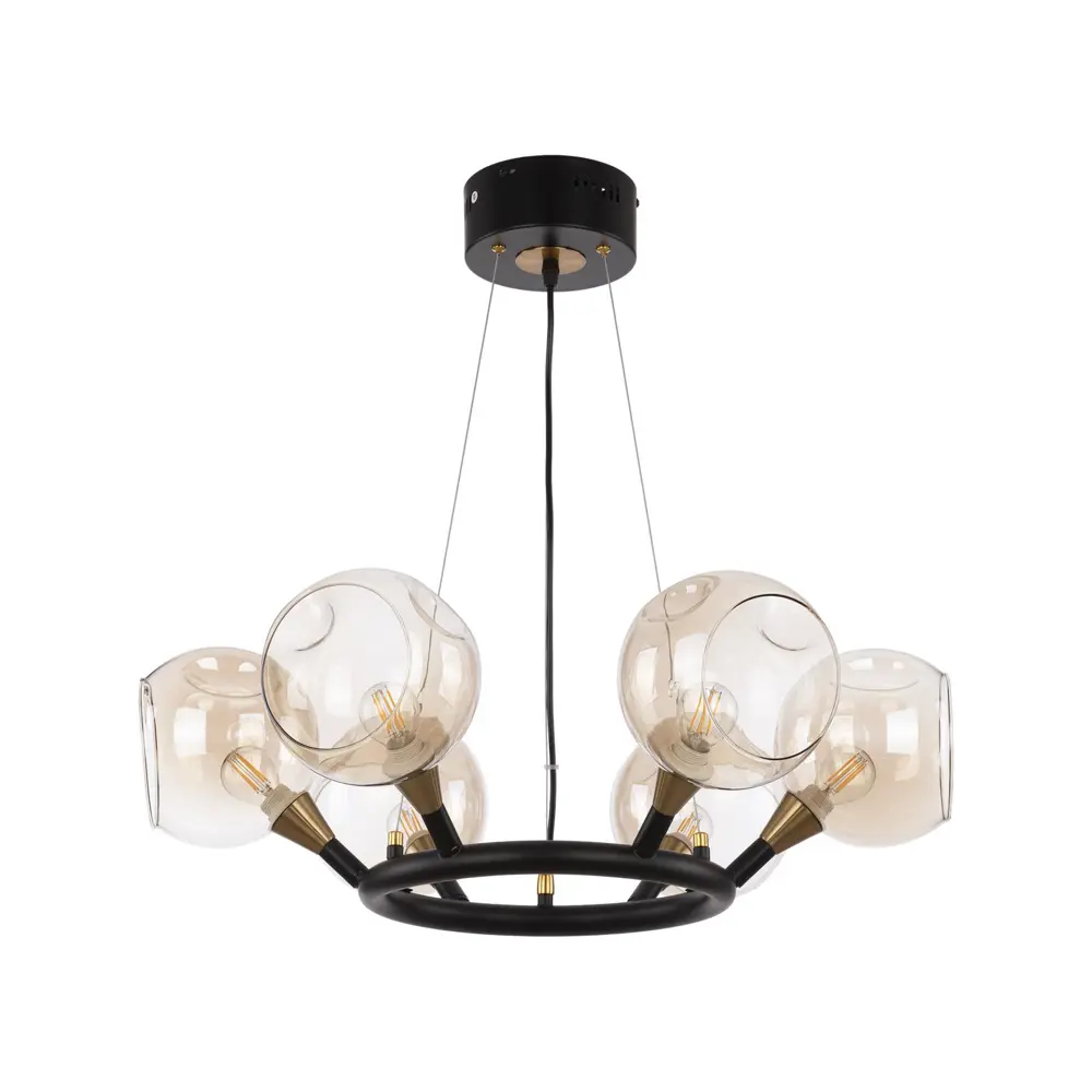 Фото Люстра подвесная Arte Perfetto Luce APL2231368.6.BK E27 6 ламп 12 м² Фото Люстра подвесная Arte Perfetto Luce APL2231368.6.BK E27 6 ламп 12 м²