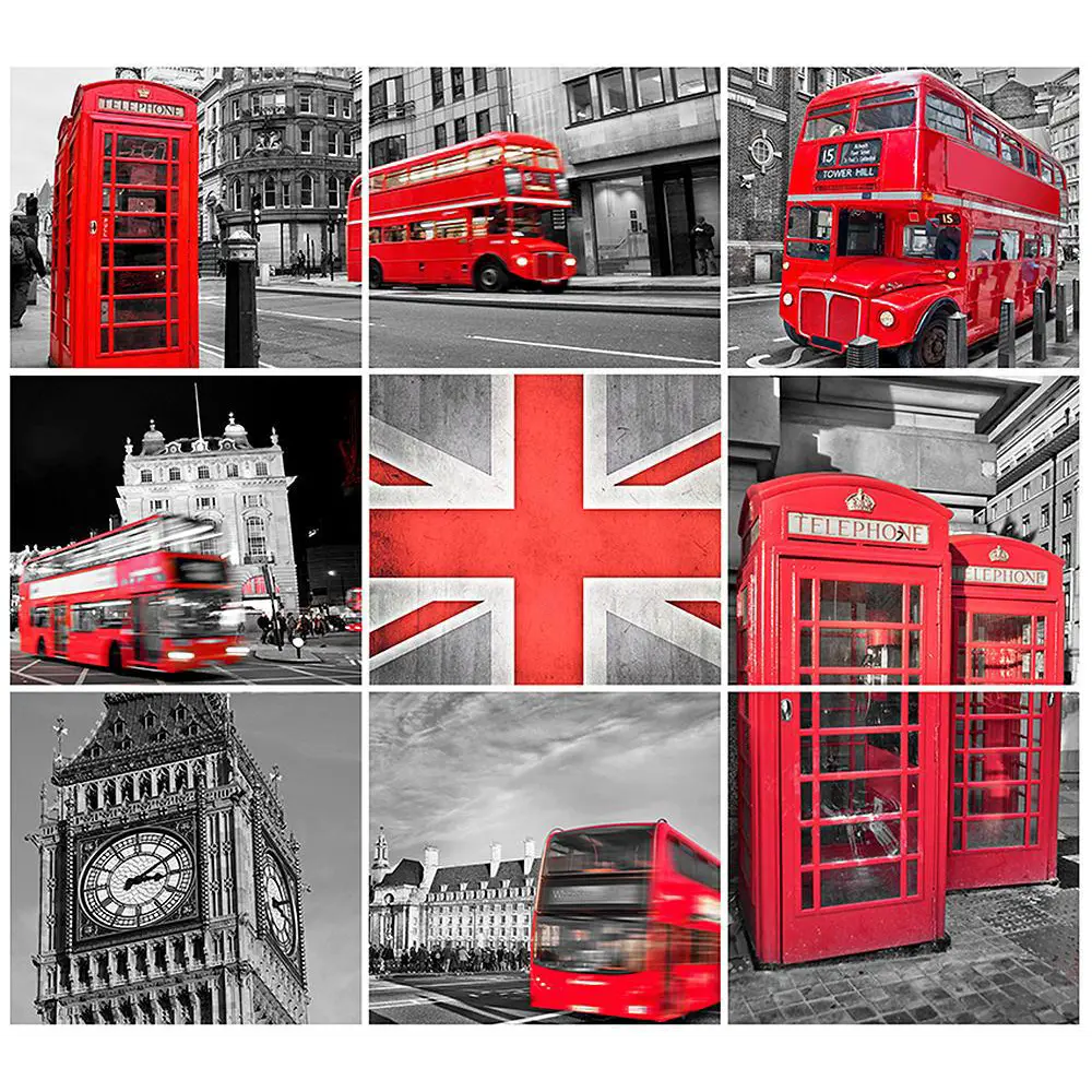 Фото Фотообои Divino Decor Лондон коллаж B-017 300x270 см Фото Фотообои Divino Decor Лондон коллаж B-017 300x270 см