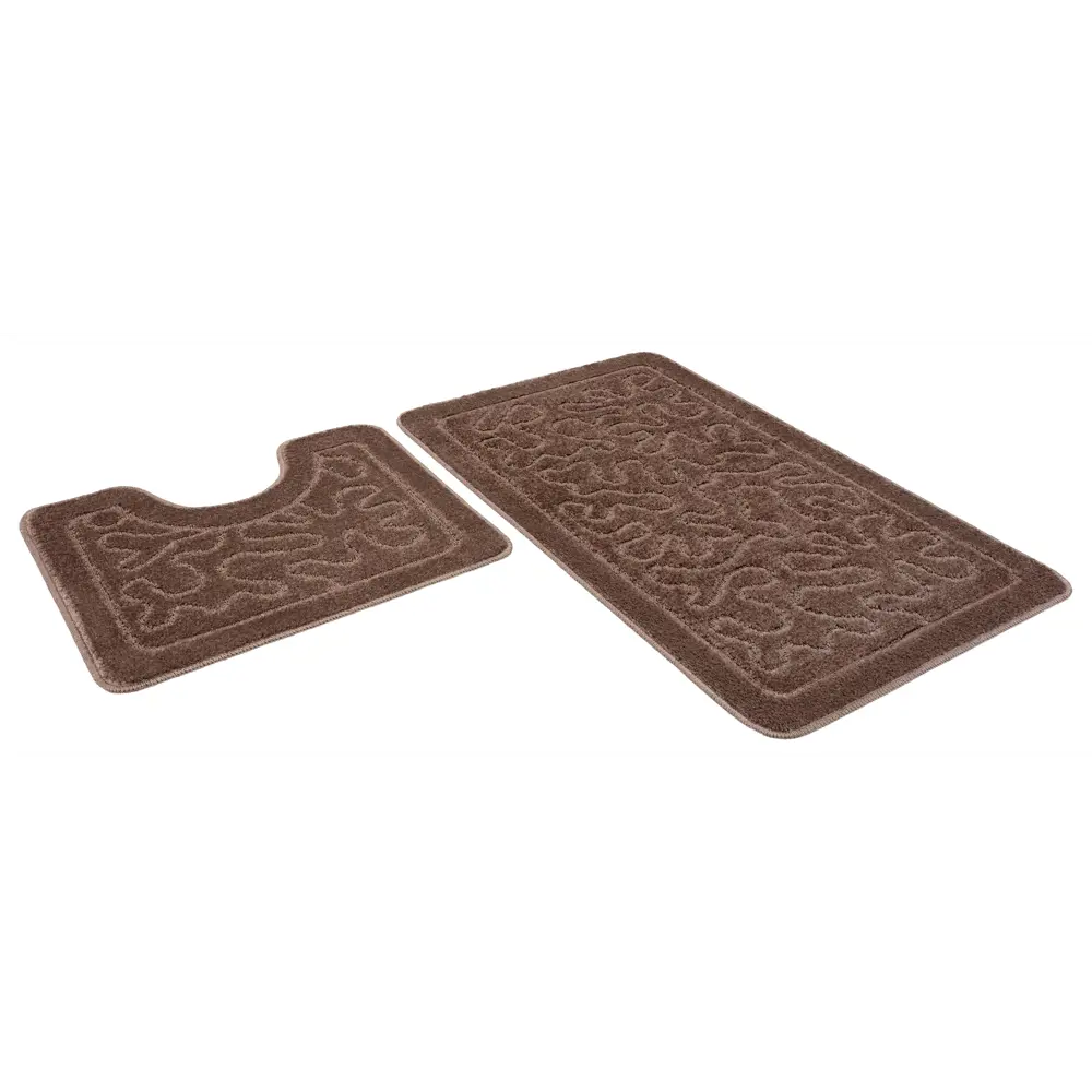Фото Набор ковриков Shahintex РР 814572 50x80+50x50 см цвет мокко Фото Набор ковриков Shahintex РР 814572 50x80+50x50 см цвет мокко