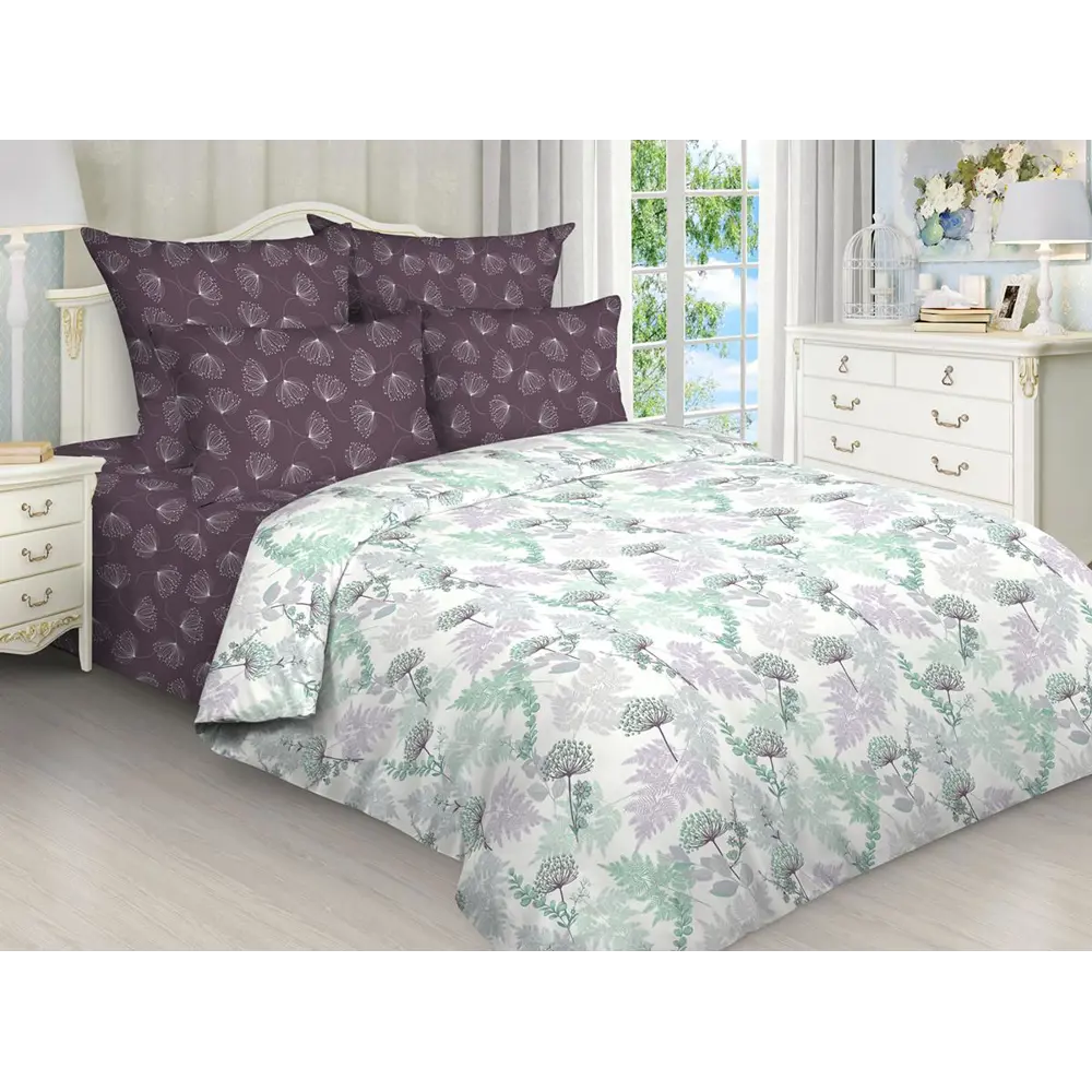 Фото Комплект постельного белья Home Mercury 17525, евро, поплин