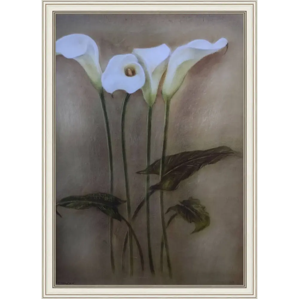 Фото Картина в раме 56260 50x70 см Белые каллы Фото Картина в раме 56260 50x70 см Белые каллы