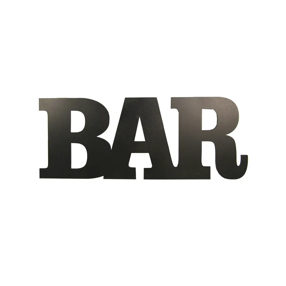 Фото Настенный декор Elenadecor "BAR" черный Фото Настенный декор Elenadecor "BAR" черный