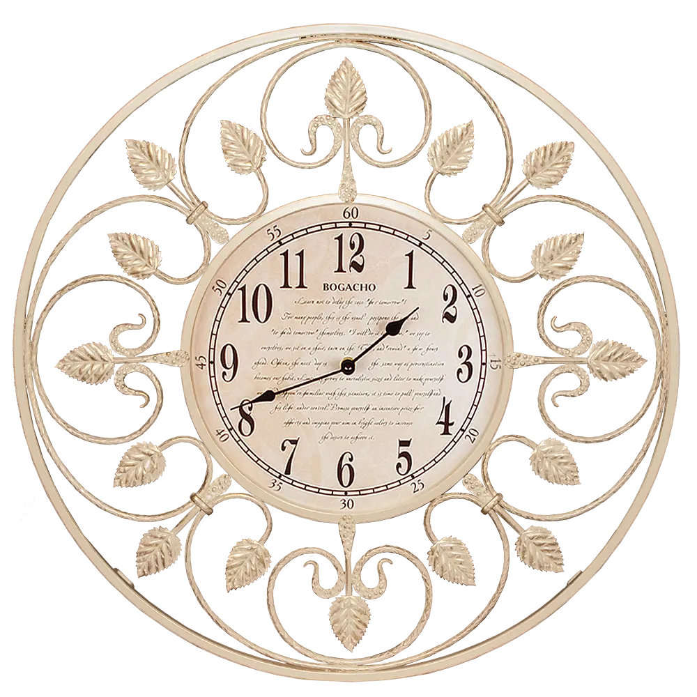 Фото Часы настенные Bogacho London Time малые кремовые ручная работа Фото Часы настенные Bogacho London Time малые кремовые ручная работа