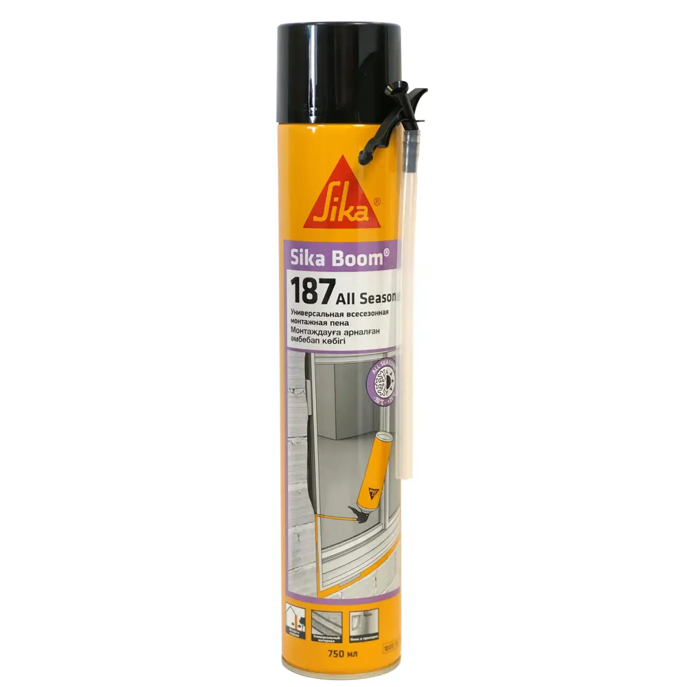 Фото Пена монтажная бытовая Sika Boom -187 All Seasons 750 мл