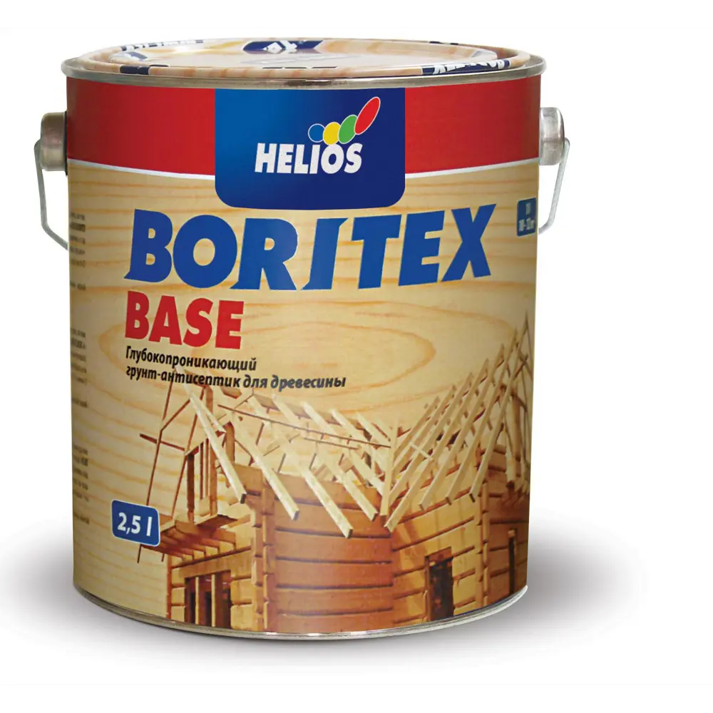 Фото Антисептик HELIOS BORITEX BASE бесцветный 2.5 л Фото Антисептик HELIOS BORITEX BASE бесцветный 2.5 л