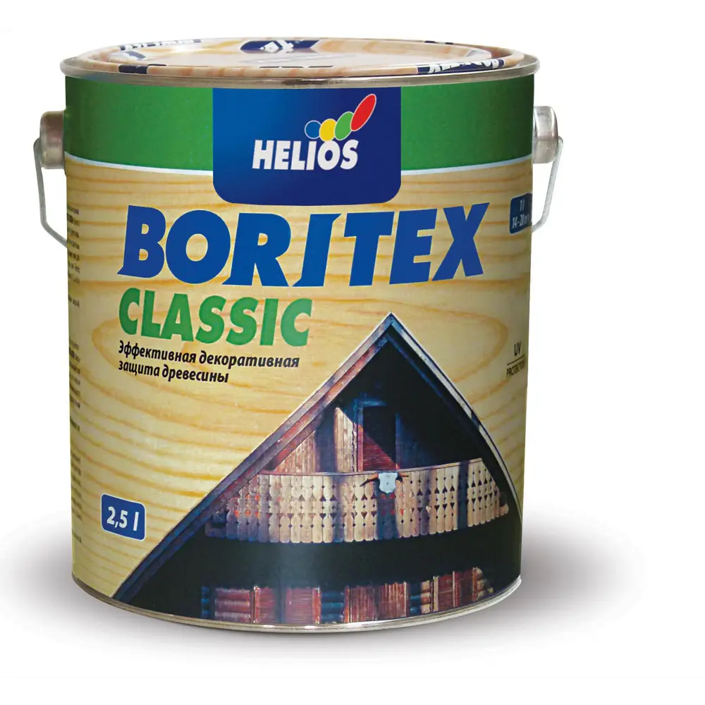 Фото Антисептик HELIOS BORITEX CLASSIC белый 2.5 л Фото Антисептик HELIOS BORITEX CLASSIC белый 2.5 л