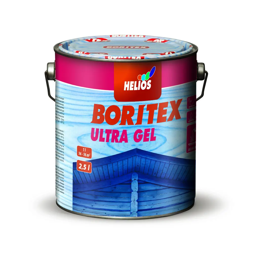 Фото Антисептик HELIOS BORITEX ULTRA GEL орех 0.75 л Фото Антисептик HELIOS BORITEX ULTRA GEL орех 0.75 л