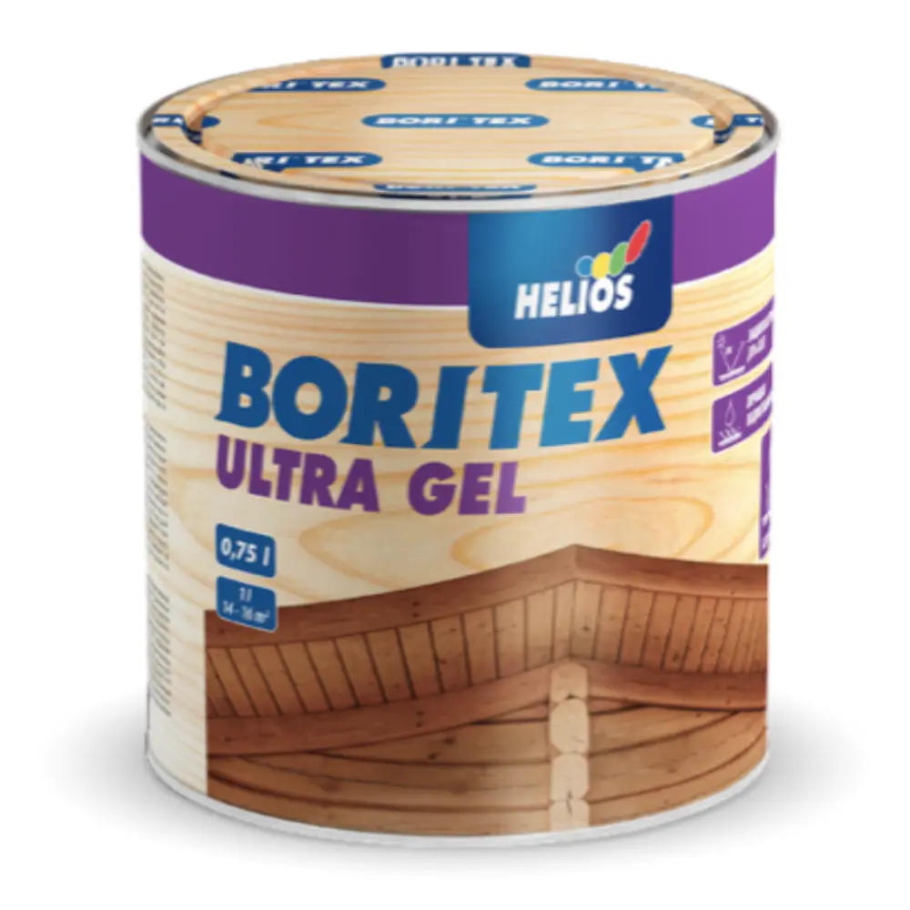 Фото Антисептик HELIOS BORITEX ULTRA GEL орех 2.5 л
