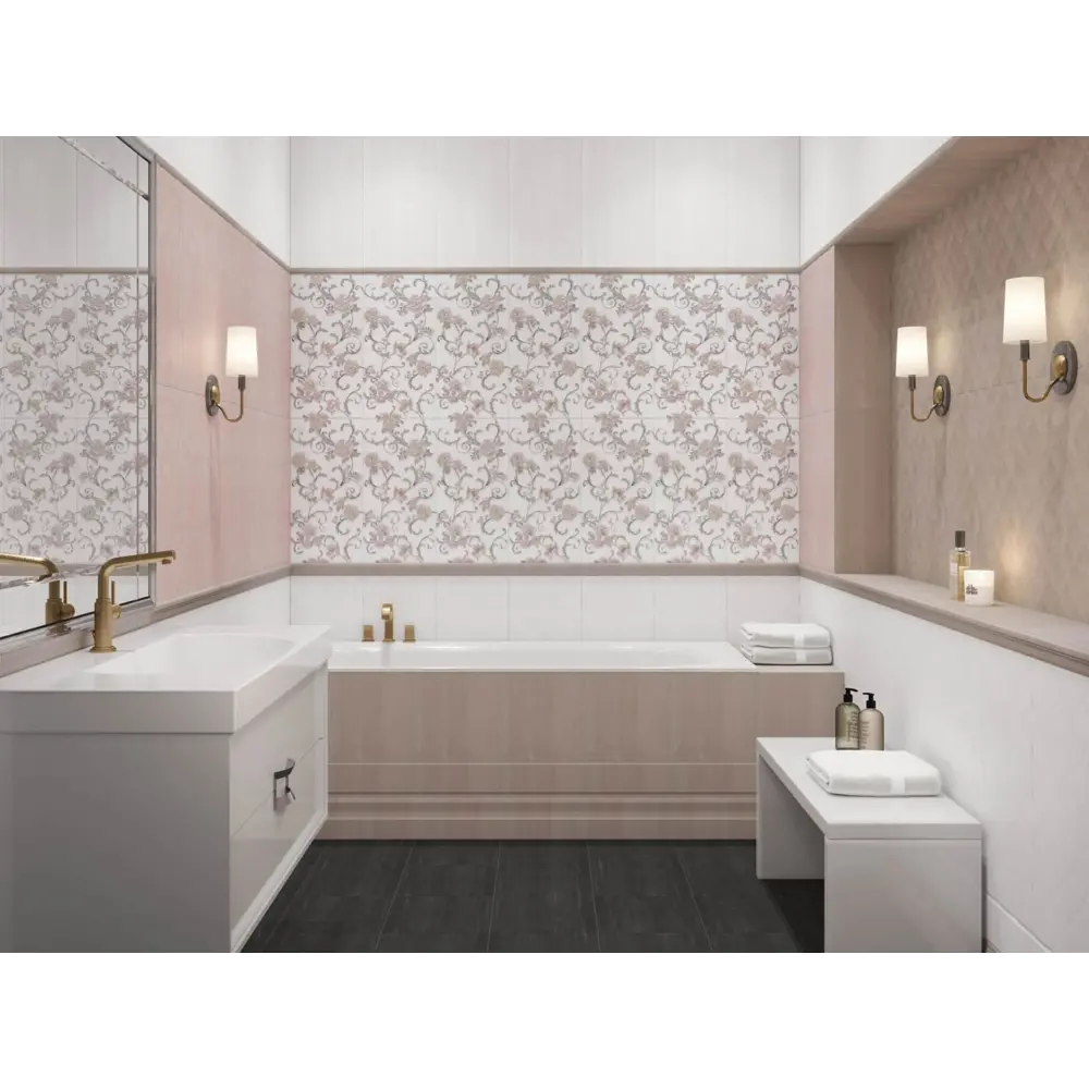 Фото 2 Бордюр Kerama Marazzi Марсо MP000015883 12x30см матовый розовый Фото 2 Бордюр Kerama Marazzi Марсо MP000015883 12x30см матовый розовый