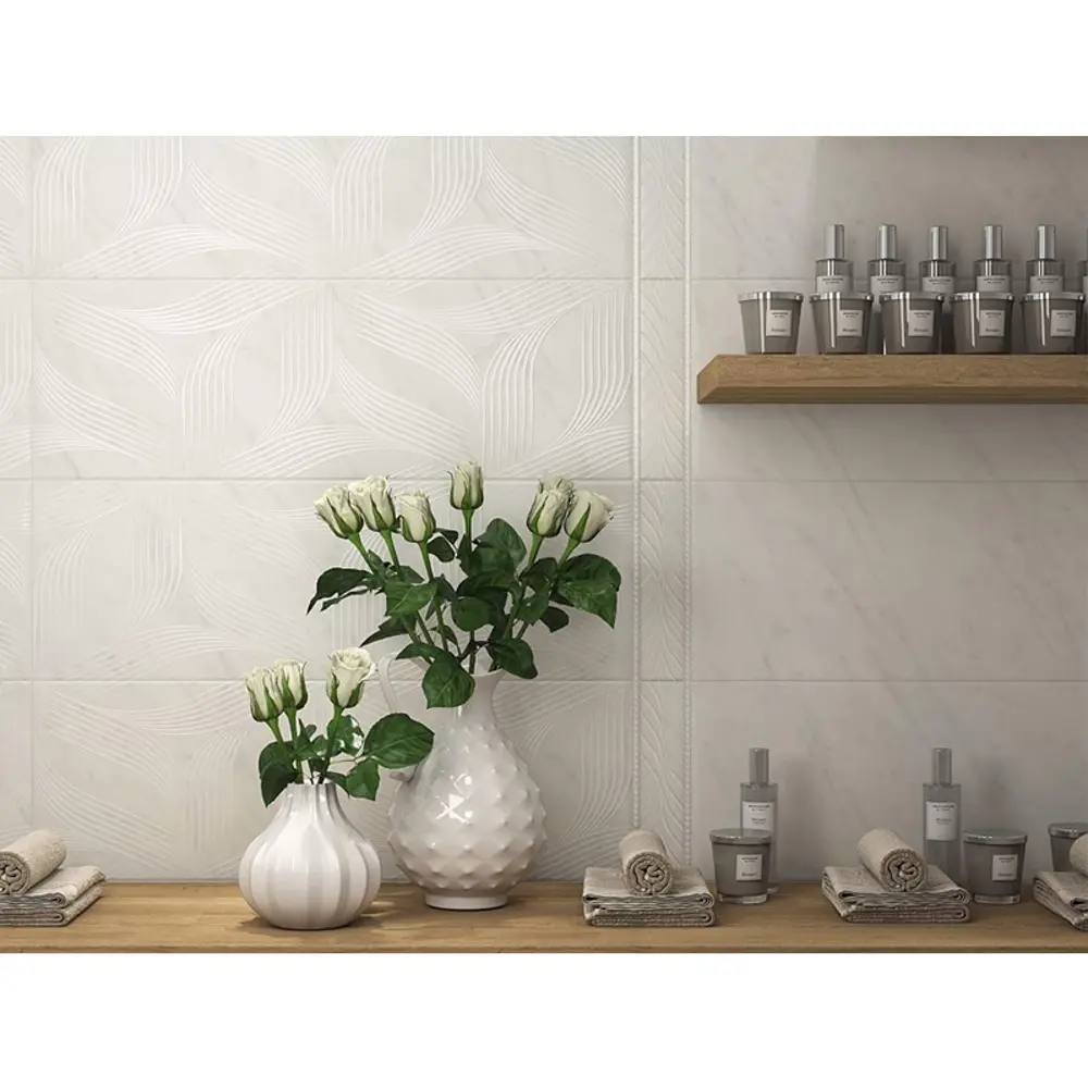 Фото 2 Керамическая плитка Kerama Marazzi Борсари Белый 25x75см, цена за упаковку Фото 2 Керамическая плитка Kerama Marazzi Борсари Белый 25x75см, цена за упаковку