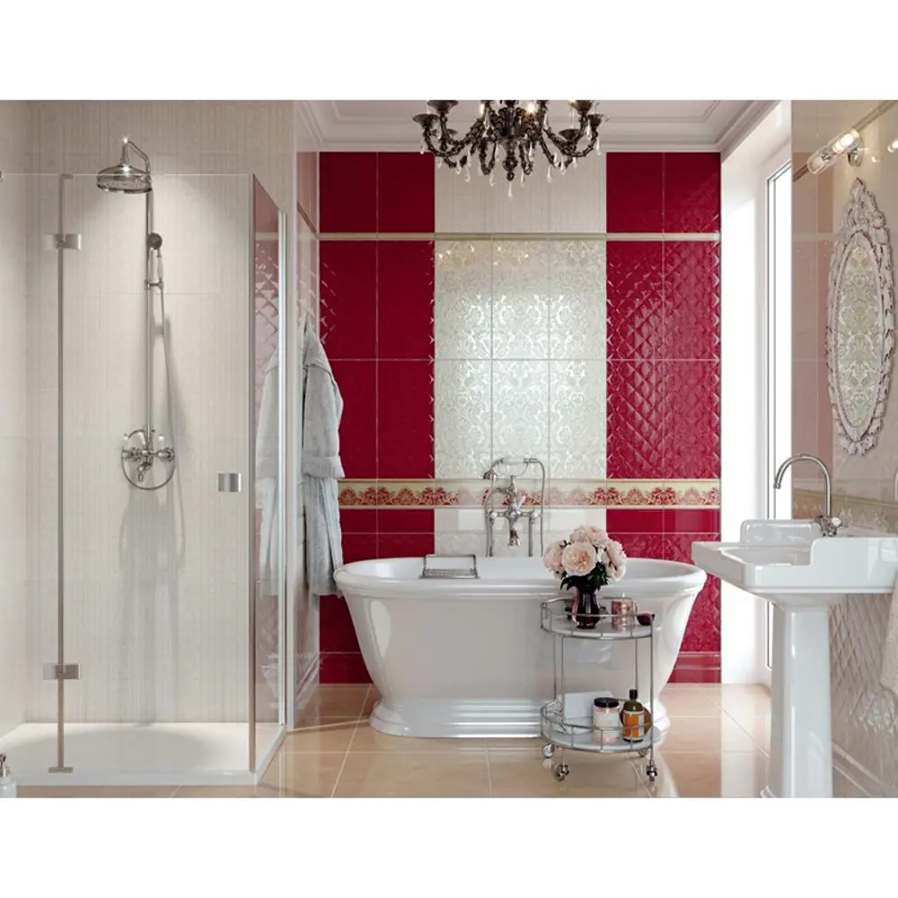 Фото 2 Керамическая плитка Kerama Marazzi Даниэли Красный структура 30x60см Фото 2 Керамическая плитка Kerama Marazzi Даниэли Красный структура 30x60см