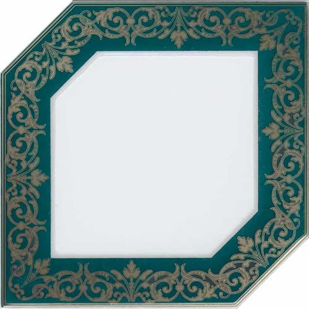 Фото Декор Kerama Marazzi Клемансо MP000015812 15x15см глянцевый зеленый