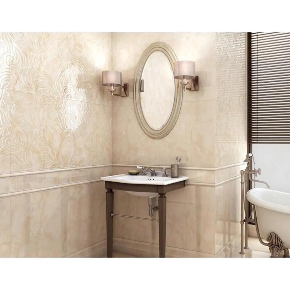 Фото 2 Декор Kerama Marazzi Вирджилиано MP000000606 30x30см глянцевый бежевый Фото 2 Декор Kerama Marazzi Вирджилиано MP000000606 30x30см глянцевый бежевый
