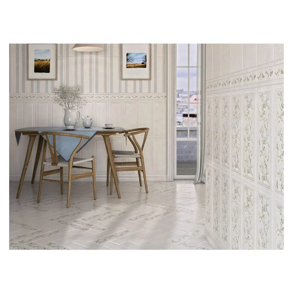 Фото 2 Керамический плинтус Kerama Marazzi Кантри Шик 20x10см цвет белый Фото 2 Керамический плинтус Kerama Marazzi Кантри Шик 20x10см цвет белый