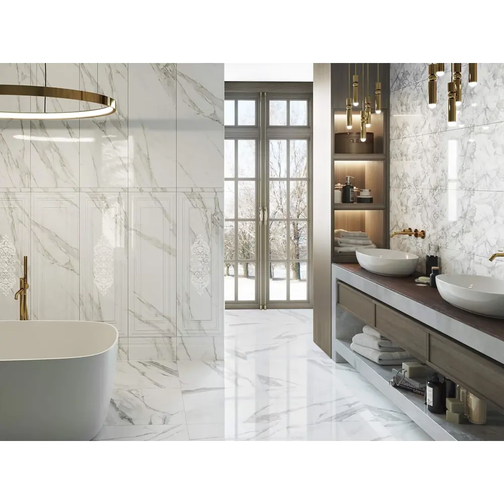 Фото 2 Керамический плинтус Kerama Marazzi Прадо 40x20см цвет белый Фото 2 Керамический плинтус Kerama Marazzi Прадо 40x20см цвет белый