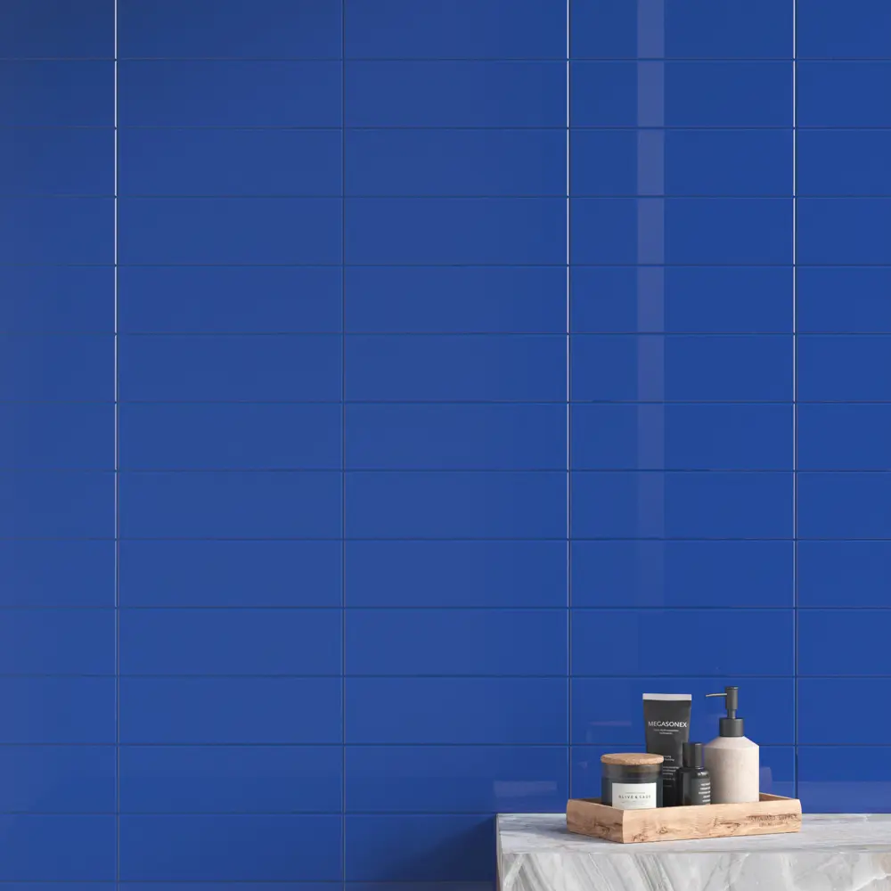 Фото 2 Керамическая плитка Kerama Marazzi Баттерфляй 2869 28.5x8.5см цвет синий, цена за упаковку Фото 2 Керамическая плитка Kerama Marazzi Баттерфляй 2869 28.5x8.5см цвет синий, цена за упаковку