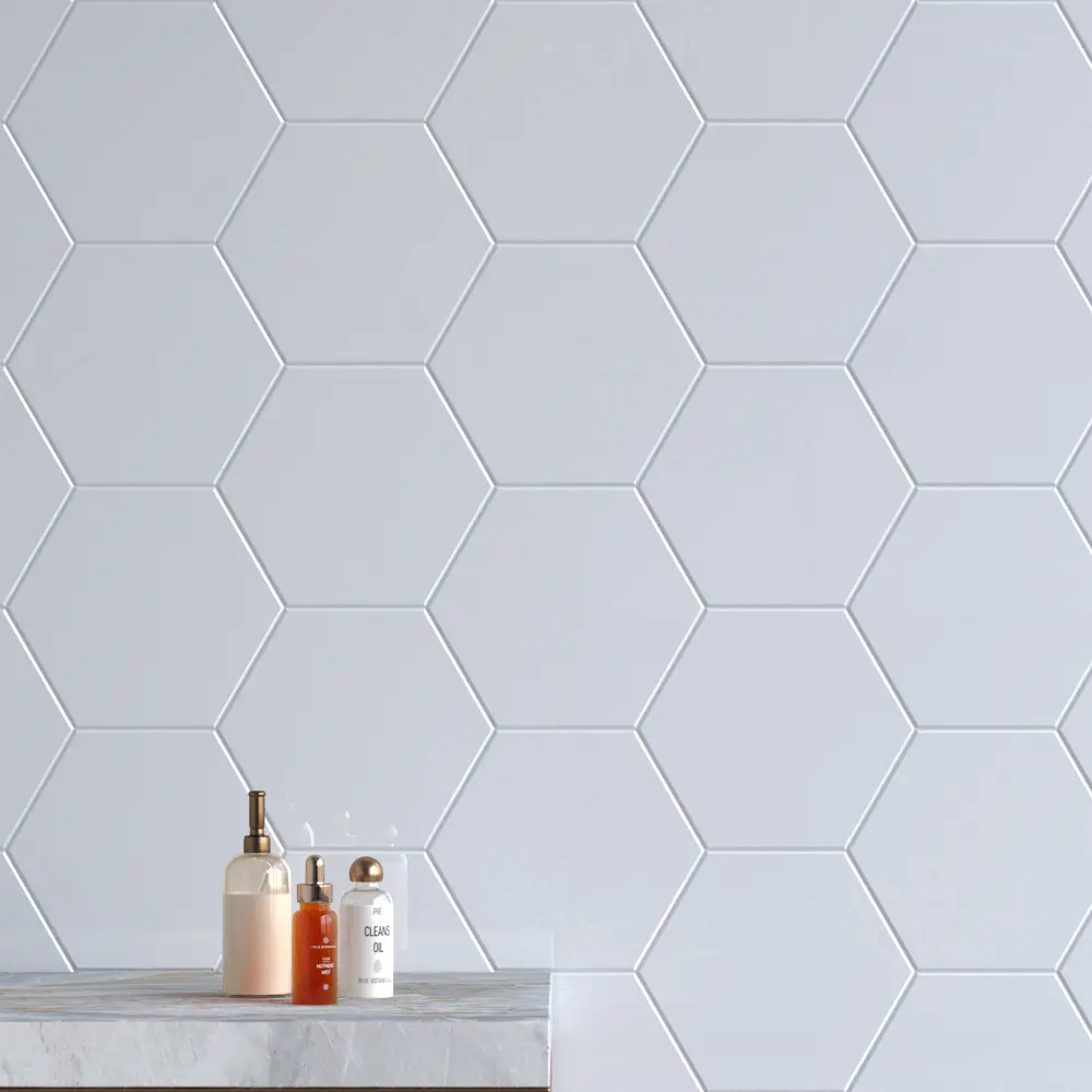 Фото 2 Керамическая плитка Kerama Marazzi Макарена 24012 23.1x20см цвет белый, цена за упаковку Фото 2 Керамическая плитка Kerama Marazzi Макарена 24012 23.1x20см цвет белый, цена за упаковку