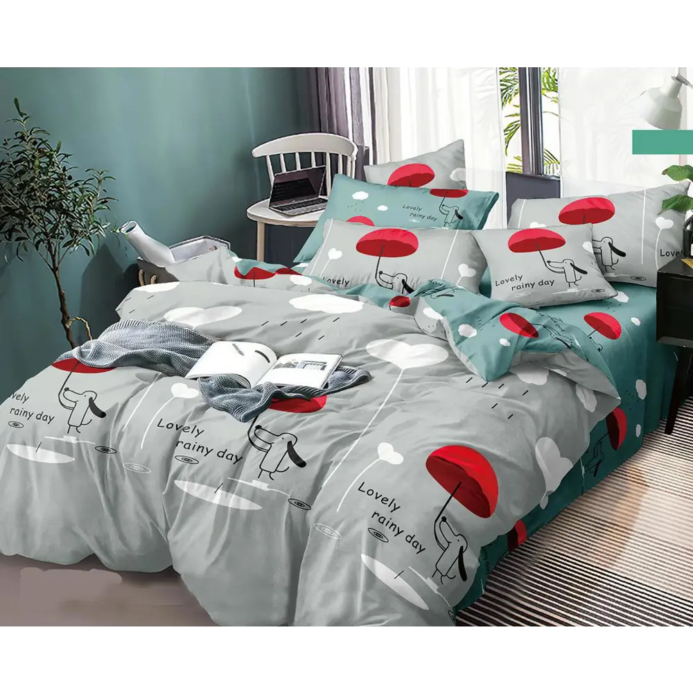 Фото Постельное белье Home Mercury Такса Евро макси Поплин 4 наволочки