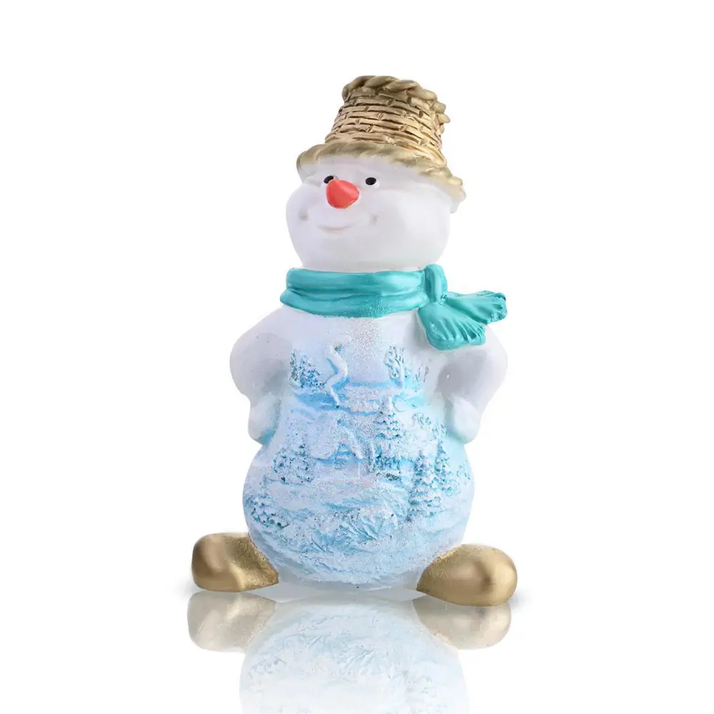 Фото Свеча Новогодняя Home Decor Снеговик золотой 8.5*5.5*14 см Фото Свеча Новогодняя Home Decor Снеговик золотой 8.5*5.5*14 см