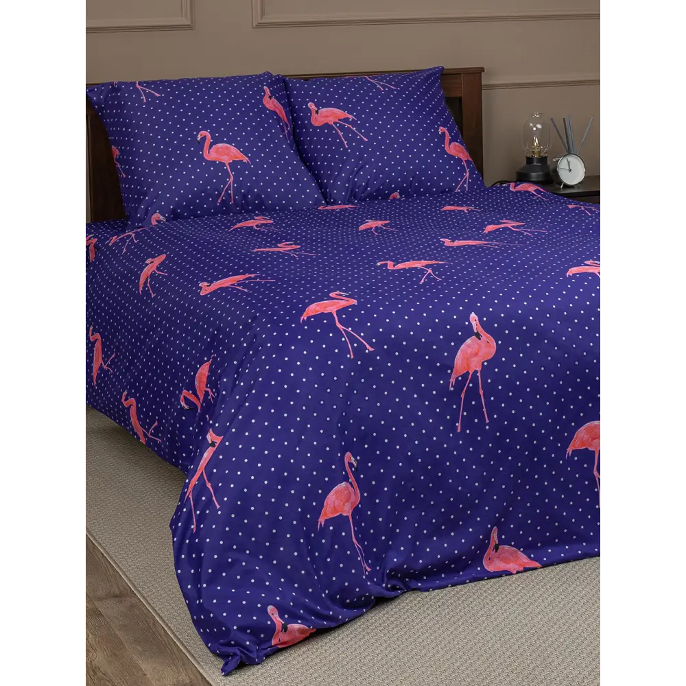 Фото 11 Постельное бельё Amore Mio Мако-сатин QR Flamingo DKBL Микрофибра 1.5 сп Фото 11 Постельное бельё Amore Mio Мако-сатин QR Flamingo DKBL Микрофибра 1.5 сп