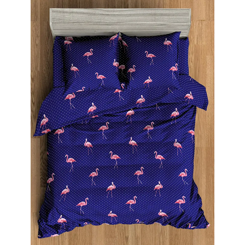 Фото 3 Постельное бельё Amore Mio Мако-сатин QR Flamingo DKBL Микрофибра 1.5 сп Фото 3 Постельное бельё Amore Mio Мако-сатин QR Flamingo DKBL Микрофибра 1.5 сп