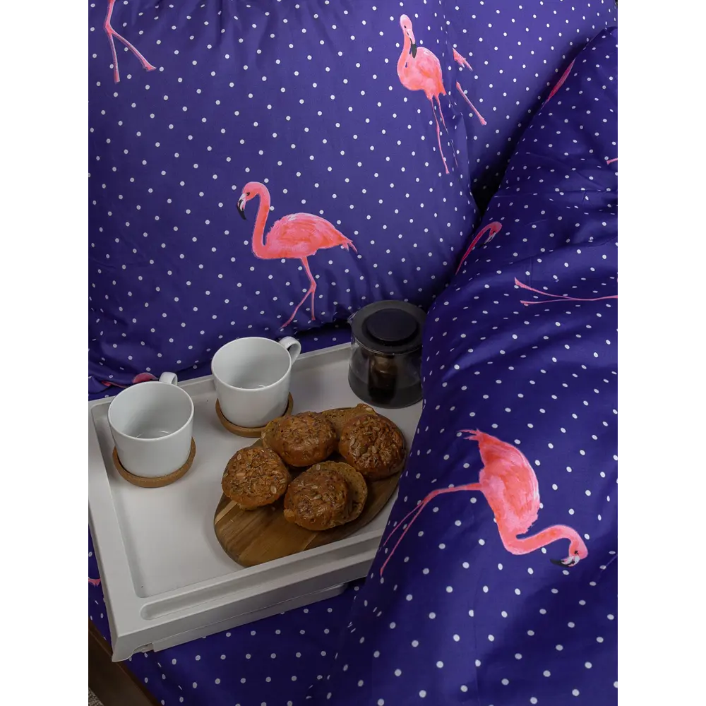 Фото 6 Постельное бельё Amore Mio Мако-сатин QR Flamingo DKBL Микрофибра 1.5 сп Фото 6 Постельное бельё Amore Mio Мако-сатин QR Flamingo DKBL Микрофибра 1.5 сп