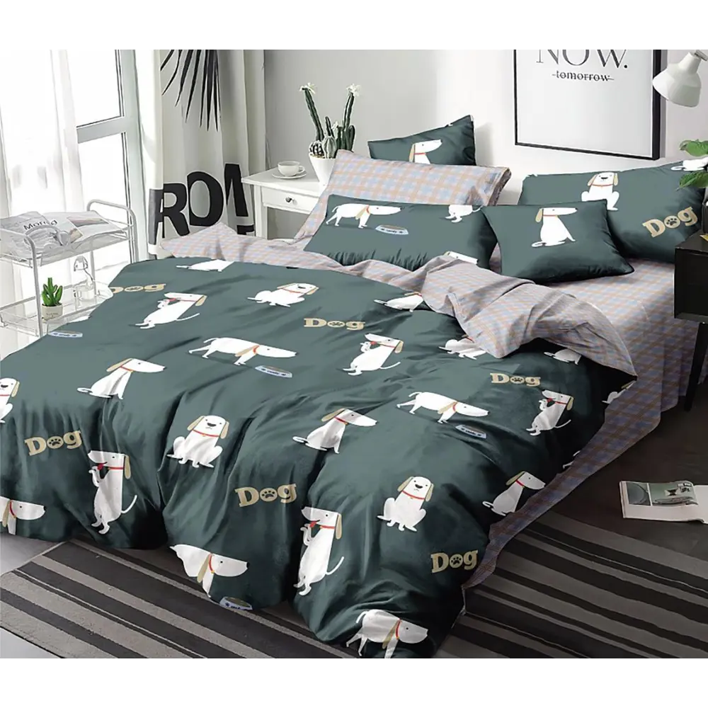 Фото Постельное белье Home Mercury Собачий рай Семейное Поплин 2 наволочки 70x70 Фото Постельное белье Home Mercury Собачий рай Семейное Поплин 2 наволочки 70x70