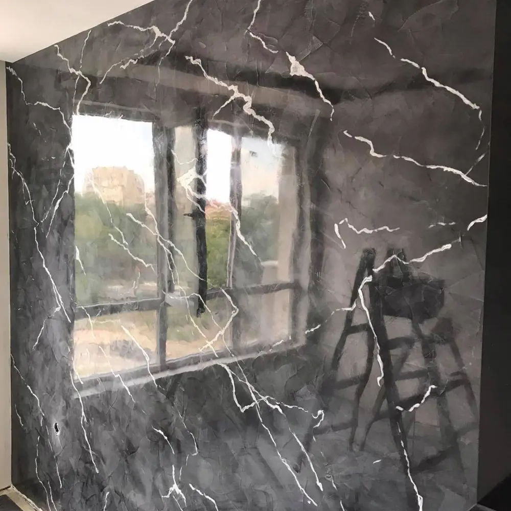 Фото 4 Декоративная штукатурка Dessa Decor Венеция для имитации полированного мрамора цвет белый 2.4 кг Фото 4 Декоративная штукатурка Dessa Decor Венеция для имитации полированного мрамора цвет белый 2.4 кг