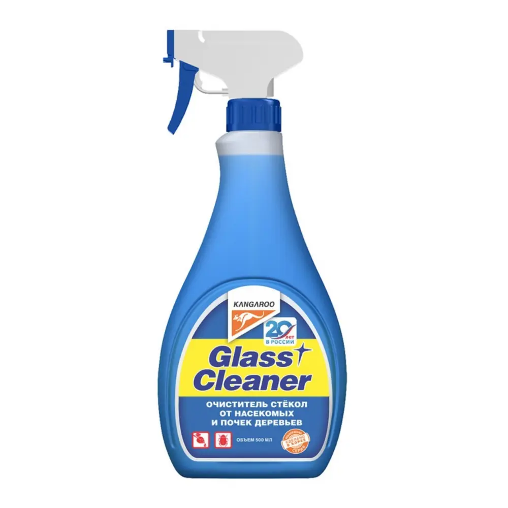 Фото Моющее средство для стекол Kangaroo Glass cleaner 320126 500 мл Фото Моющее средство для стекол Kangaroo Glass cleaner 320126 500 мл