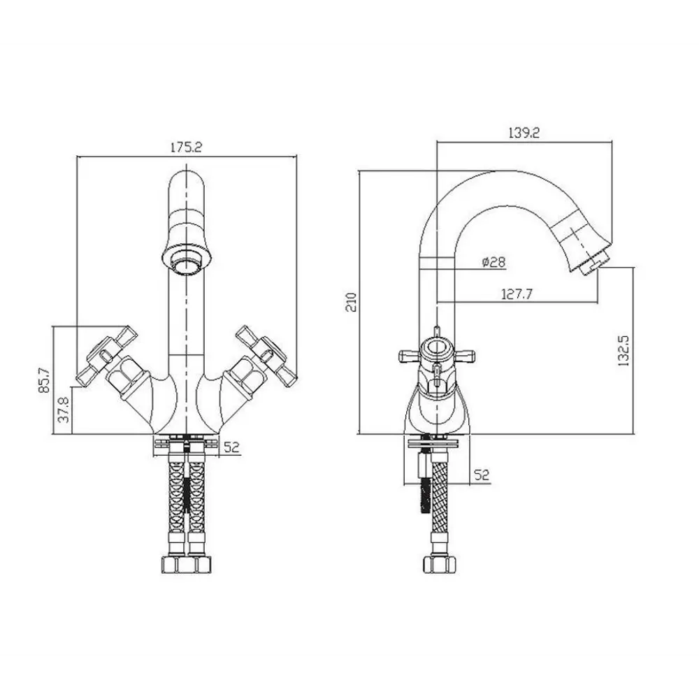 Фото Смеситель для раковины Elghansa Praktic Color 1902660-STONE White Однорычажный цвет белый