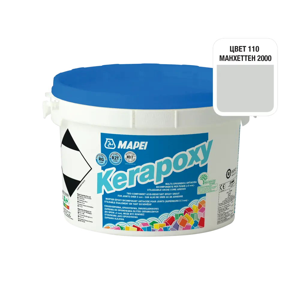 Фото 2 Эпоксидная затирка Mapei Kerapoxy 110 Манхэттен 2000, 2 кг Фото 2 Эпоксидная затирка Mapei Kerapoxy 110 Манхэттен 2000, 2 кг